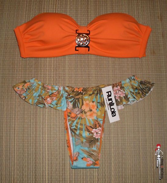 Bojo laranja com tanga florida