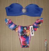 Bojo azul com tanga estampa